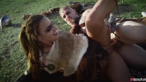 Muscular Viking and a Daring Barbarian Girl in a XXX Porn Parody